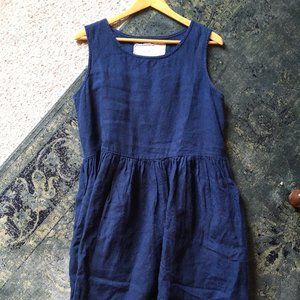 Not Perfect Linen Smock Dress